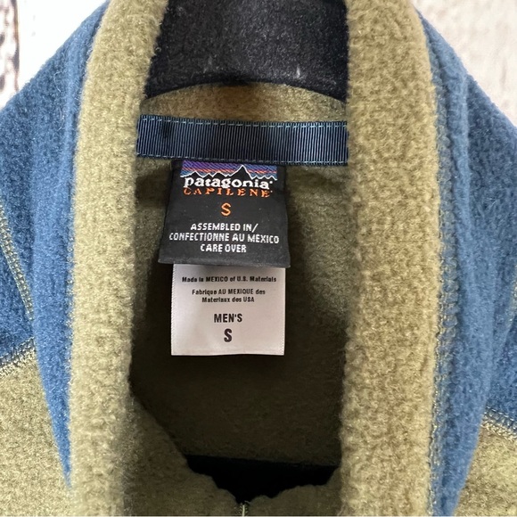 Patagonia Capilene Two Tone Fleece 1/4 Zip Pullover Sweater EUC Size Small - Picture 2 of 12